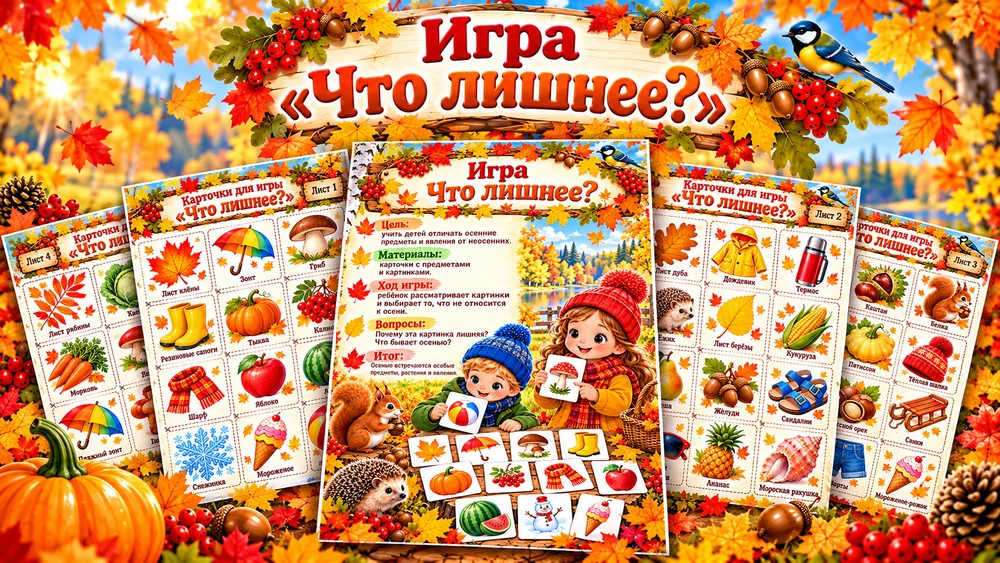 Дидактическая игра " Что лишнее?"